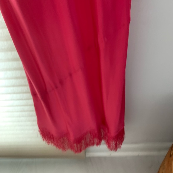 Reformation Alisal silk slip dress in hot pink - Picture 7 of 10